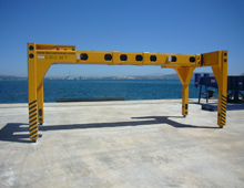 container unloading equipment overheight frame for port use