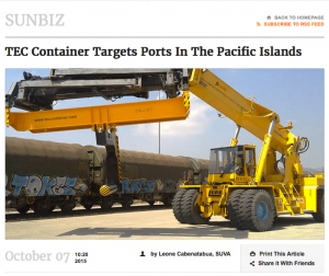 Tec Container targets ports in the pacific islands article